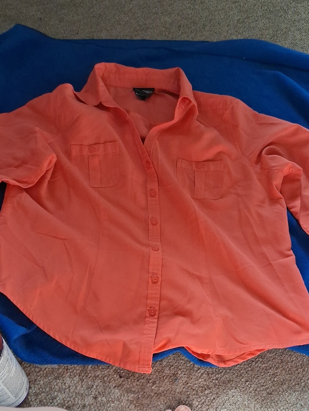 Apparenza Coral Button Front Top
